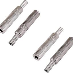 fdealz® [ 4 Pieces ] 6.35 mm female 1/4 "mono/stereo Metal jack connector, 6.35mm Mono Stereo Female Socket 6.5mm Audio Plug jack Connector 6.5 Amplifier Microphone Plugs-picture-21