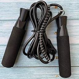 Adjustable Ball Bearing Skipping Rope for Fitness Training Rope For Men & Women, Girls, Boys, Skipping Rope for Exercise (Black)-image-84