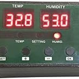 Hatchpro RB30 Temperature and Humidity Controller for Automatic Egg Incubator | Dual Display , NTC Sensor Probe and Humidity sensor-25