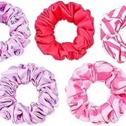 hair drama co. Co. Scrunchies for Women & Girls Anti-Hair-Breakage, Elastic Band Tie, Hair Ponytail Holder, Hair Tie, Hair Bow, Stylish & Trendy Scrunchies (Pack of 5)-picture-39