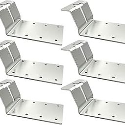 CALANDIS™ 6 Pieces T Post Mounting Bracket Sturdy Silver for Plywood Birdhouse Mailbox Silver | Braces & Brackets | Nails Screws & Fasteners | Building & Hardware | Home Improvement-image-92