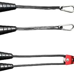 ATORSE Pull Down Rope Bicep Tricep Cable Attachment Gym Fitness Bar red Single-picture-23