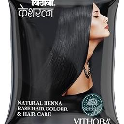 Keshratna 100% Natural Henna Base Hair Color/Dye Powder | Herbal Hair Colour for Men & Women | Full Coverage Of Gray Hair | 100% Organic & Chemical Free. (20)-44