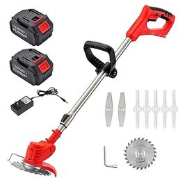New Pattern Weed Cordless Electric Grass Cutter Machine Lawn Trimmer for Adjustable Height and Portable Garden Set 48v Machine All Type for Garden, Lawn, Yard (Grass Cutter Tier)-picture-17