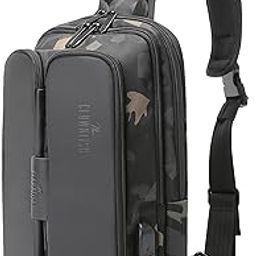 Unisex-Adult Single Shoulder Water Resistant Antitheft Crossbody Bag Chest Bag External Usb Interface Single Shoulder Bag Chest Pack (Camo)-image-4