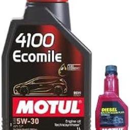 4100 ECOMILE 5W30 Technosynthese Engine Oil (1 L) designed for high-performance gasoline and diesel engines with Diesel System Clean Plus(200ml) Combos-image-25