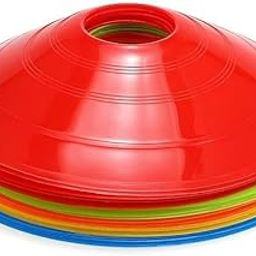Plastic Space Marker Agility Soccer Cones for Training, Football, Kids, Sports, Field Cone 2 Inch Multicolor Set of 10-image-94