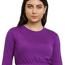 Women's Casual Long Sleeves Round Neck Stylish Top || Small to 10XL || 12 Colours ||-picture-42