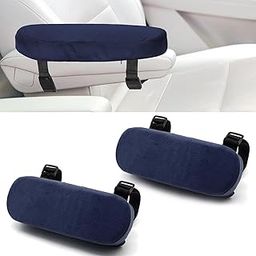 2Pcs Arm Rest for Chair, Chair Arm Rest Cushion Pad for Office Chair, Chair Handle Cover with Comfortable Support with Quick Release Buckle & Anti-Slip Design, Navy Blue-image-44
