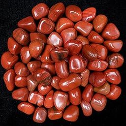 ZAICUS Red Jasper Tumbled Stones - Reiki & Chakra Healing Crystals - Decorative Pebbles & Vase Fillers - Tumbled Gemstones for Jewelry, Aquarium Decoration, Home & Office Decor (250g)-image-59