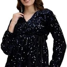 Women Reguler Sleeves Self Design Blue Top-image-33
