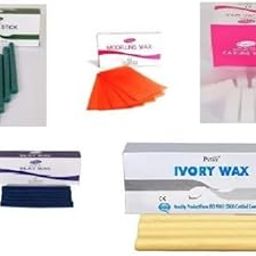 Pyrax Dental Wax Combo Offer Pack of 5 Pcs (Modelling, Carwing, Inlay, Ivory, Green tracing Stick)-7