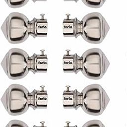 Ferio Stainless Steel Curtain Bracket Holder for Door and Window Accessories Fitting for Bedroom and Kitchen Area for 1 Inch Rod Pocket Size Only Finals Set (Pack of 10)-11