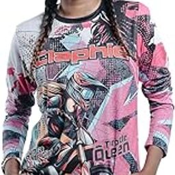 CLAPHIC Women Graphic Printed Tshirt | Jersy Sports Tees for Girls Streetwear Style Lightweight, Breathable, and Stylish Ideal for Casual (L)-image-54