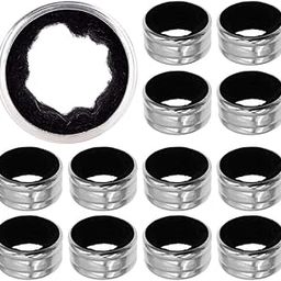 Mshine Stainless Steel Wine Bottle Collars Set | Velvet Felts Drip Rings Drop Stoppers for Red Wine Bottles | Silver Small Handy Gadget | Compact, Easy to Use (Standard Size, Pack of 4)-image-7