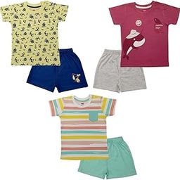 LuvLap Half Sleeve Boys T-Shirt & Shorts Sets, For Baby, Infants & Toddlers, Multicolour, 100% Cotton, Baby Boy Dress, Baby Boy Clothes, Kids Clothing, Pack Of 3, 3 to 6 months-image-86