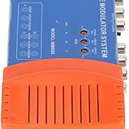 Multiple Modulator System, Home Modulator Professional Multi Channel 100‑240V Support PAL NTSC Reliable for AV Source for TV Box (EU Plug)-49