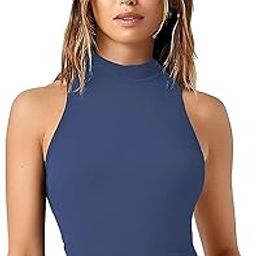 Women's High Neck Cotton Stretchable Sleeveless Tank Top-image-61