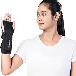 Promax Wrist Cock-Up Splint – Pre-Contoured Aluminum Stay | Open Palm & Finger-Free Design | Adjustable Velcro Straps | Soft, Breathable Padding | Lightweight & Durable | Universal Fit for Left or Right Hand | Unisex (L)-6