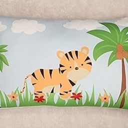 NEW COMERS® Cotton Baby Pillow, TC-150/300 with Super Soft Imported Fabric, 1 Month to 5 Year Kids, Animal & Cartoon Prints, Kids Pillows for Sleep,Bed Set,Head Shaping,Neck Support-12x18-208-image-29