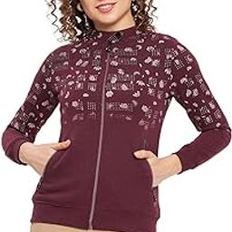 Stardust Women Round Neck Zipper Sweatshirt-picture-55