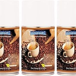 Airance Room Freshner Spray Automatic Refill / Air Freshner / Perfume Spray / Fragrance Aroma Air Freshner Refill - Room Freshner Coffee - 250 ML - Pack Of Three - Fit all Machines using 250 ML / 300 ML bottles-10