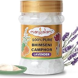 MANGALAM Bhimseni (Lavender) Camphor 100g Jar - Pack Of 1 | 100% Pure | For Puja, Aromatherapy & Air Freshener | Sweet Fragrance-image-2