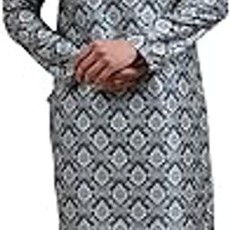 Men Empire Thread Work Kurta with Pyjamas - Cool Grey-picture-0