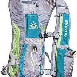 AONIJIE Running Hydration Vest Backpack for Women and Men Lightweight Trail Running Backpack 5.5L Mint Green-22
