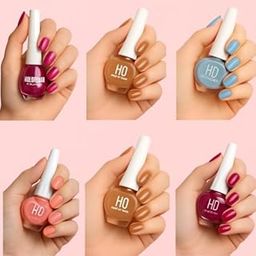 Nude & Chic Nail Polish Gift Set – 6 Vibrant Shades | Cocoa Luxe, Crimson Velvet, Caramel Glow, Fuchsia Flair, Peach Sorbet, Blue Mirage (15 ml each)-image-51