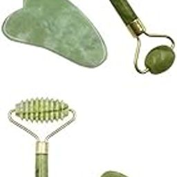 MERISHOPP® 2x Facial Massage Roller Dual Head Jade Face Lifting Neck Body Skin Care |Health & Beauty | Massage | Massagers-image-28