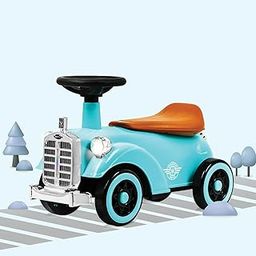 R for Rabbit Speedster Royal Ride on Car for Kids, Baby Vintage Looks Stylish Ride Car with LED Light & Horn Boys Girls Age 1-4 Years, Weight Capacity Up to 20Kgs (Blue Brown)-image-17