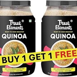 True Elements Quinoa 2kg (Pack of 2) - 100% Wholegrain | Certified Gluten Free | Diet Food | Rich in Fibre | Quinoa Seeds for Weight Management-image-44