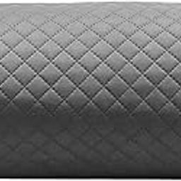 IVAZA Luxury Quilted Velvet Bolster Cover Set of 1 – Plush 16x32 Inch Cushion Covers for Sofa, Bed, or Chair, Soft Textured Home Decor (16"x32") Grey-picture-13