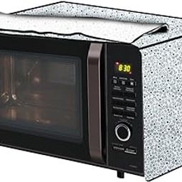 The Furnishing Tree microwave oven cover Suitable for IBELL 30 Liters OTG 30GDLX, Dustproof, Stain-Resistant, Cover Size WxDxH in CM- (51.5x42x30), Floral Pattern Bright Grey-image-19