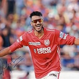 5x7 Inches Original Autographed Photo of Indian Cricketer Axar Patel-image-90