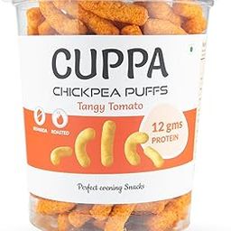 Sundowner Foods Healthy Snacks Cuppa Chickpea High Protein Puffs Tangy Tomato Perfect Evening Snacks Baked Not Fried Gluten Free (100gm)-image-32