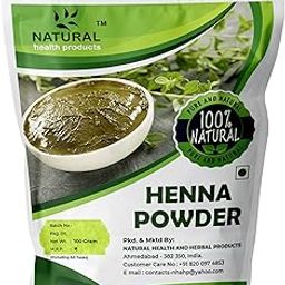 Natural health products Henna Powder for Black Hair | Deep Cleansing, Soft, Thicker | Pure | Organic | Mehndi | Hand | Brown |100g-image-63