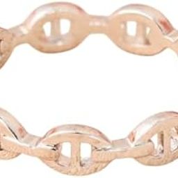 The Reese Link Ring | Modern Chain-Link Band | Bold & Stylish Statement Ring for Women-image-7