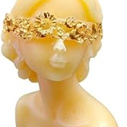 ChocoCentre Ivory Lady Sculpture Candle with Golden Blindfold | Decorative Wax Art Candle | Aesthetic Home Decor | Handmade Scented Candle – 100g-image-25