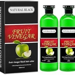 Ammonia Free 10 Minutes Hair Color Colour Gel A + B 500 ML Each Black/Natural Black (H)-image-47