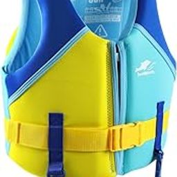 Proberos® Kids Life Jacket for 1-4 Years Old, Swimming Vest Float Jacket Zip-up Training Buoyancy Jacket with Adjustable Thigh Fastening Straps, Pool Swim Beach Swim Life Jacket, S-image-79