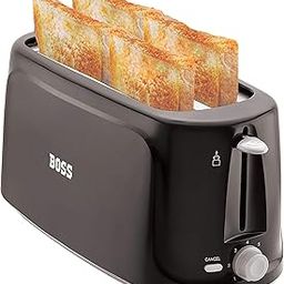 Boss Eden 1100-Watt 4 Slice Automatic Pop-Up Toaster (Black) - 1100 Watts-image-17