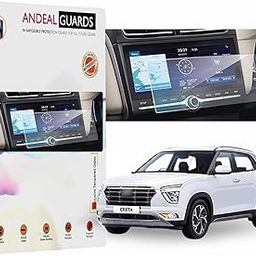 ANDEAL GUARDS Hyundai New Creta 2020, SX SX O Auto, Accessories Infotainment System Unbreakable Screen Guard (Transparent, Petrol and Diesel, 10.25inch)-21