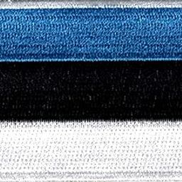 Patch:Hobby - Estonia National Flag Patch Embroidery Sweing Badge 7cm x 5cm Imported from Malaysia.-image-95