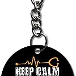 Doctor Quotes Printed Keychain for Women Men Girls Bike/Car/Bag Key Tag Keyrings (2.5 x 2.5 Inch)-27