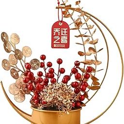 ARTISOUL® Chinese Decorative Accessory New Year Ornament Simulation Housewarming | Home Decor | Floral Decor-image-46