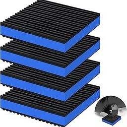 phepetroll 4P Anti Vibration Pads 4'' X 4'' X 7/8" Sound Isolation Ribbed Rubber Mats With EVA Center, Heavy Duty Vibration Isolation Pads for Air Compressos, Conditioner, Treadmill, HVAC Washer Dryer-image-53