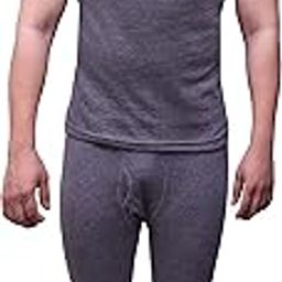 Men's Half Sleeve Thermal Top & Pyjama Set D Grey-picture-14