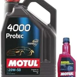 4000 PROTEC 20W50 (3 L) Mineral Engine Oil for cars and Diesel System Clean Plus(200ml) Combos-image-2